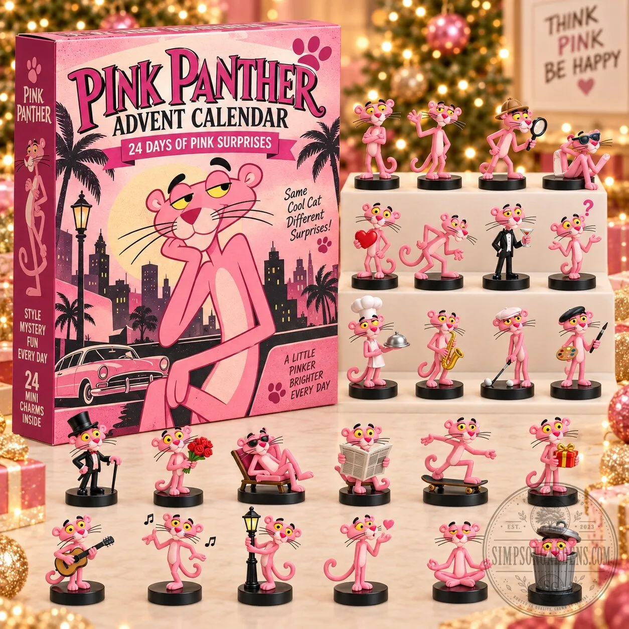 Pink Panther Advent Calendar 24 Days of Surprises Christmas Countdown