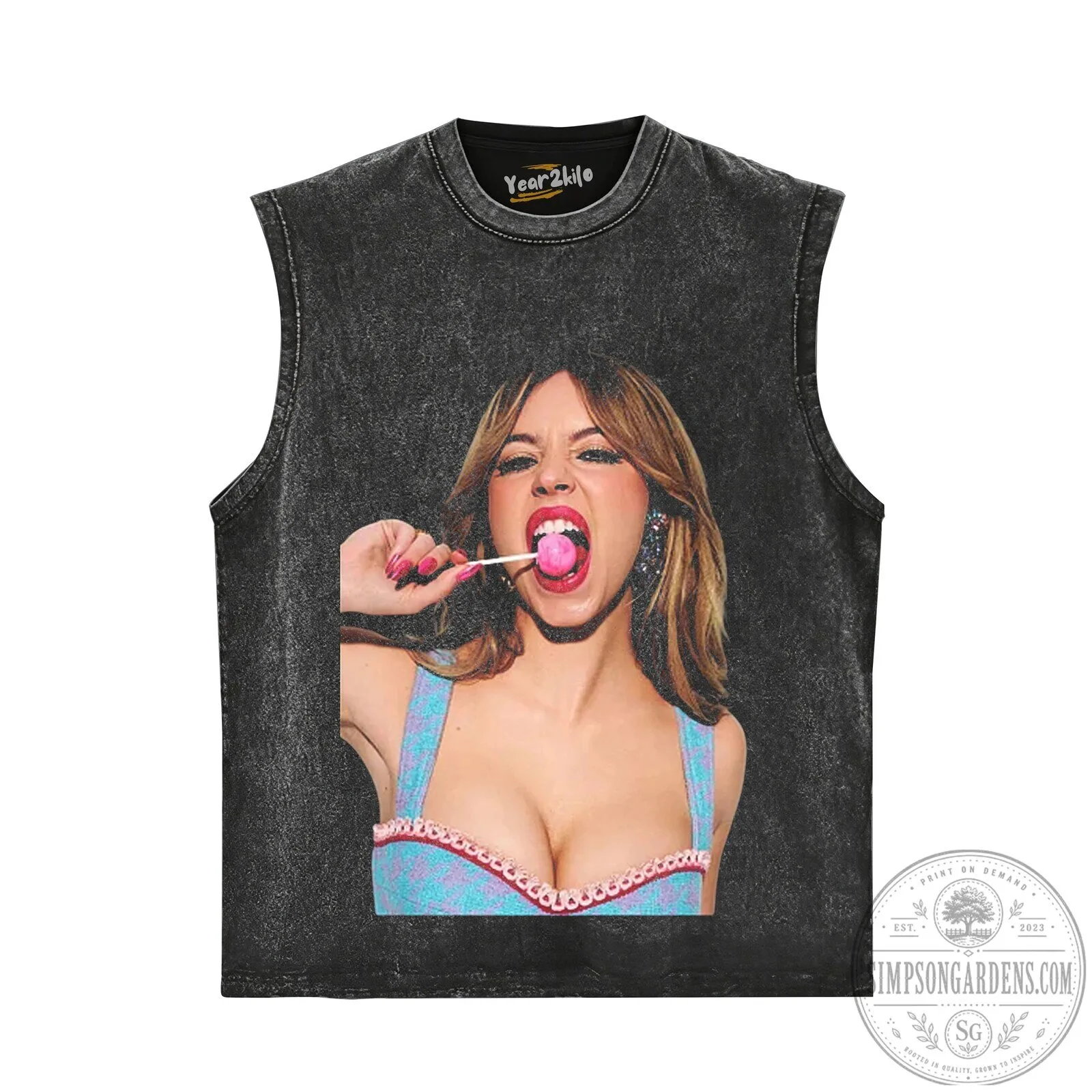 Sydney Sweeney Lollipop Black Graphic T-Shirt 18 Sydney Sweeney Lollipop Black Graphic T-Shirt