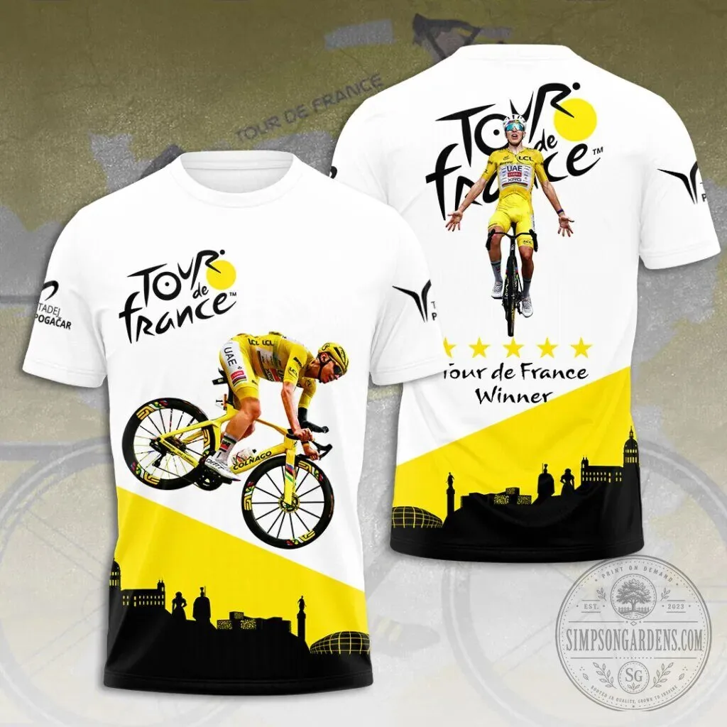 Tadej Pogacar 5X Tour de France Champion Shirt - Limited Edition 2026 2 Tadej Pogacar 5X Tour de France Champion Shirt - Limited Edition 2026