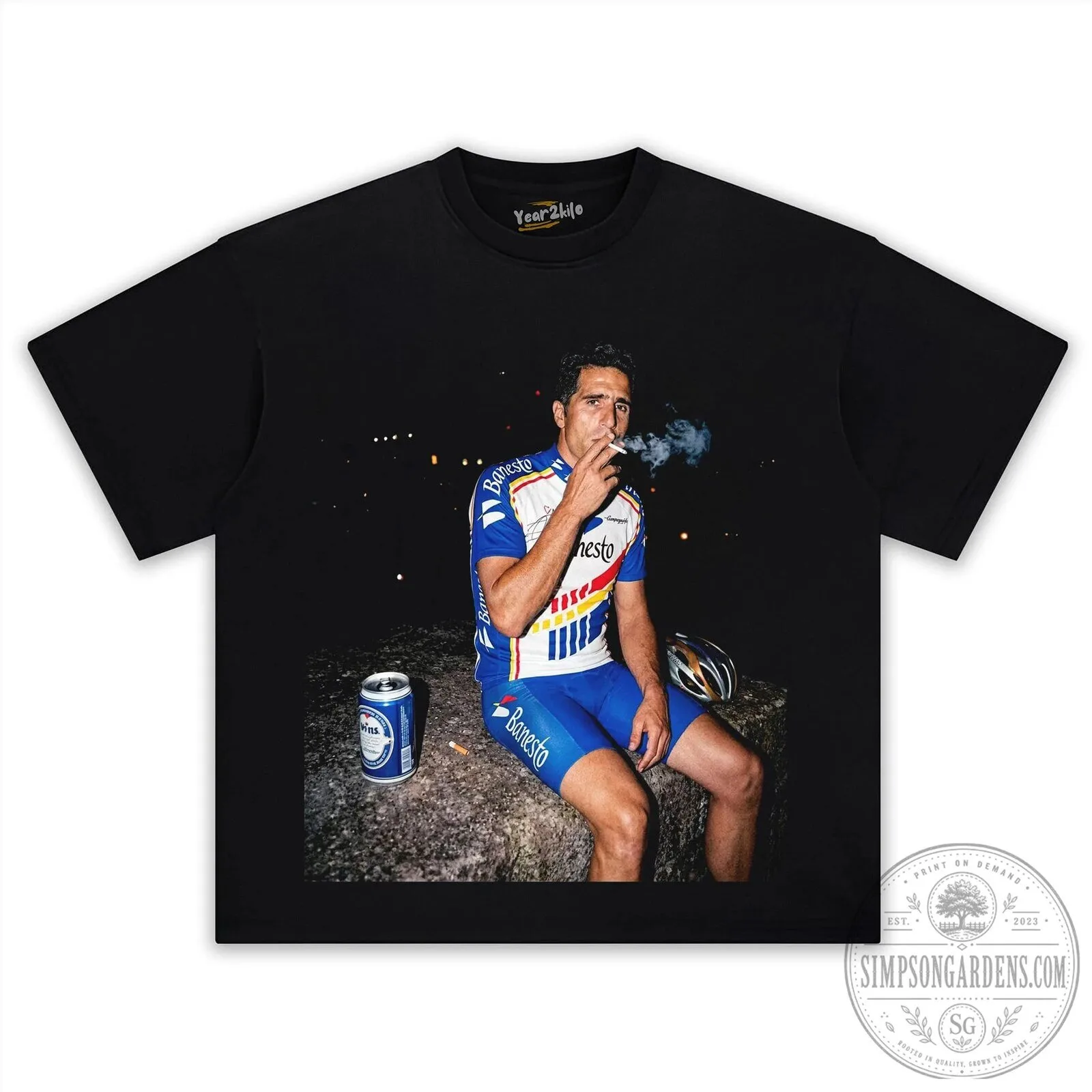 T-Shirt Celebrating Cycling Legend Miguel Indurain from the Tour de France