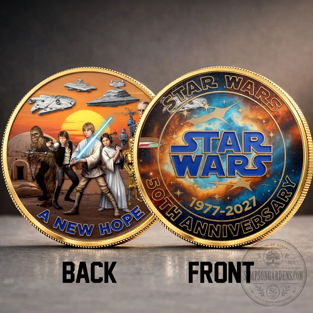 Star Wars 50th Anniversary A New Hope Commemorative Coin Collectible