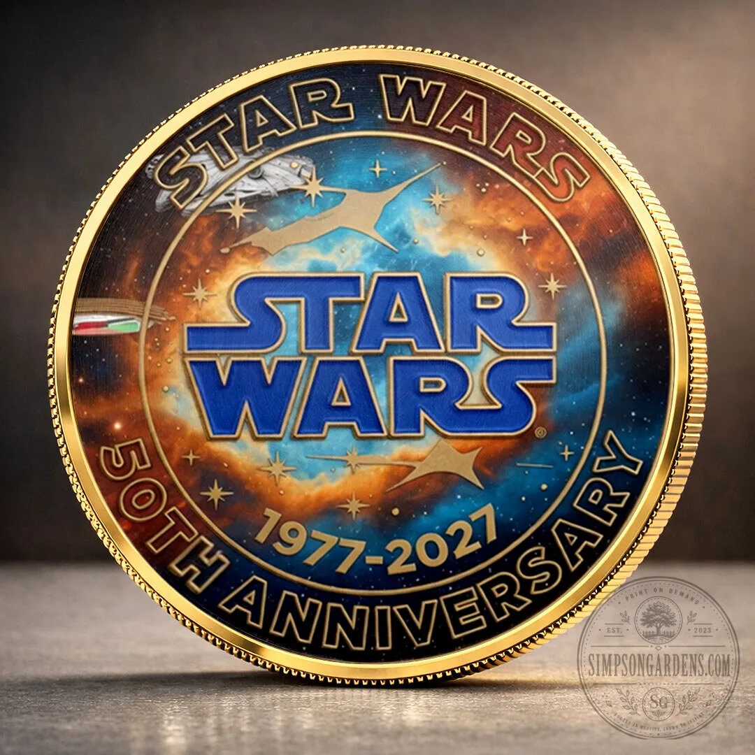 Star Wars 50th Anniversary A New Hope Commemorative Coin Collectible 13 Star Wars 50th Anniversary A New Hope Commemorative Coin Collectible