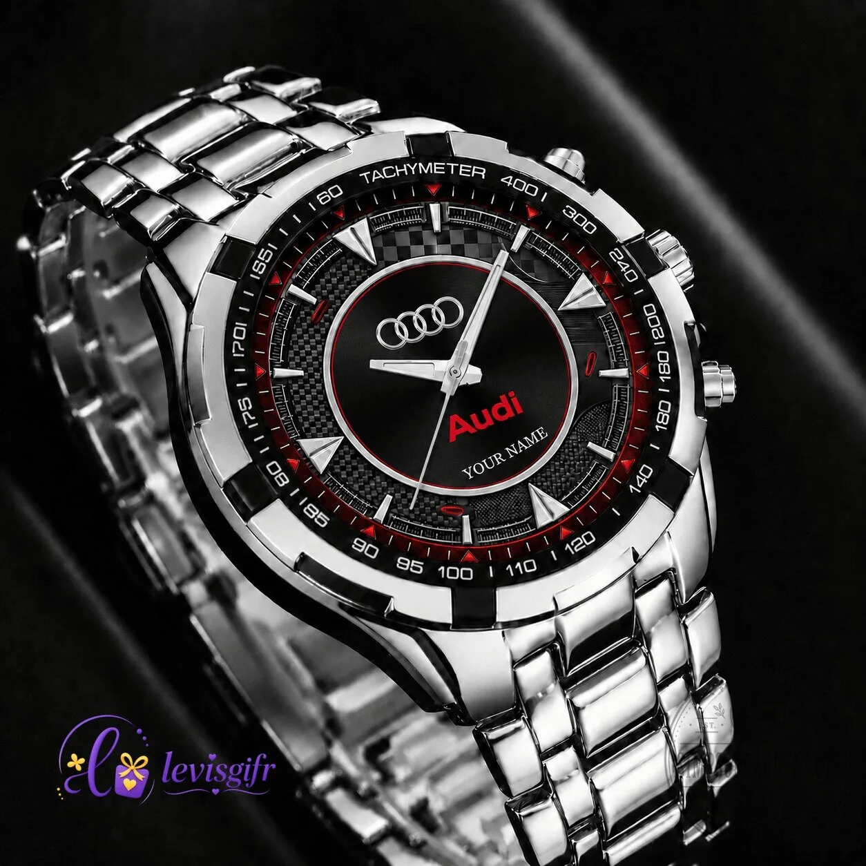 Audi Personalized Formula 1 Racing Sports Car Logo Quartz Watch