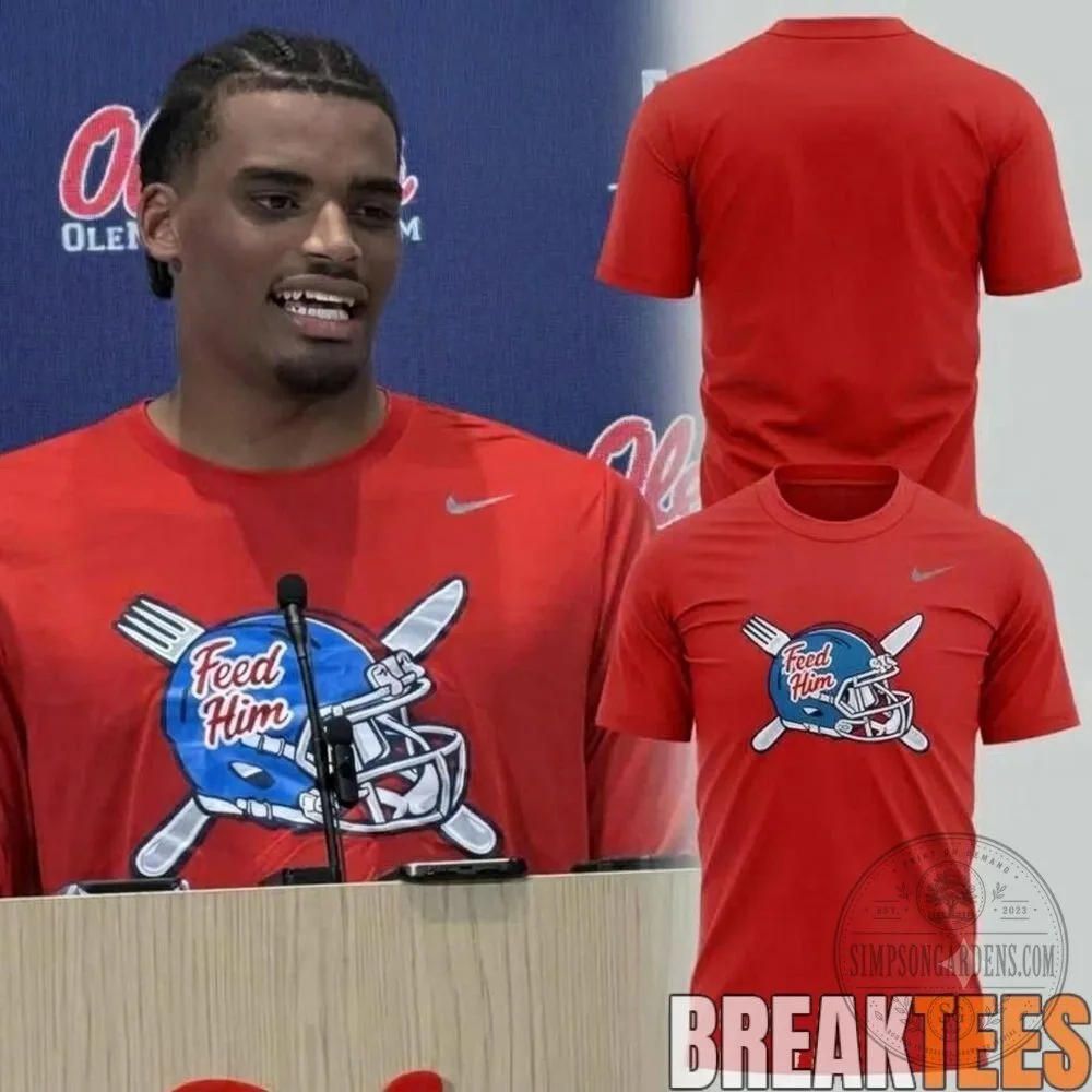 Ole Miss Rebels Tre Harris Feed Him Football Fan T-Shirt 3 Ole Miss Rebels Tre Harris Feed Him Football Fan T-Shirt