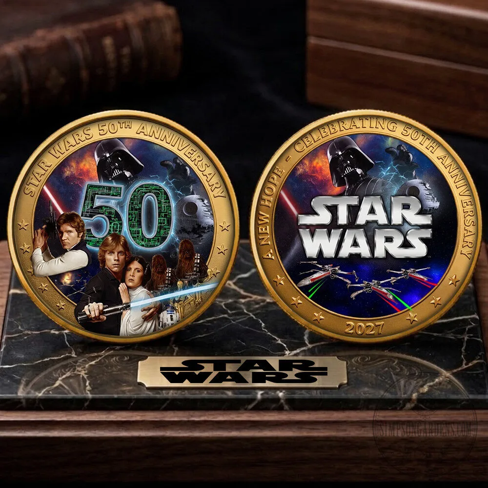 Star Wars 50th Anniversary Commemorative Coin Collectible