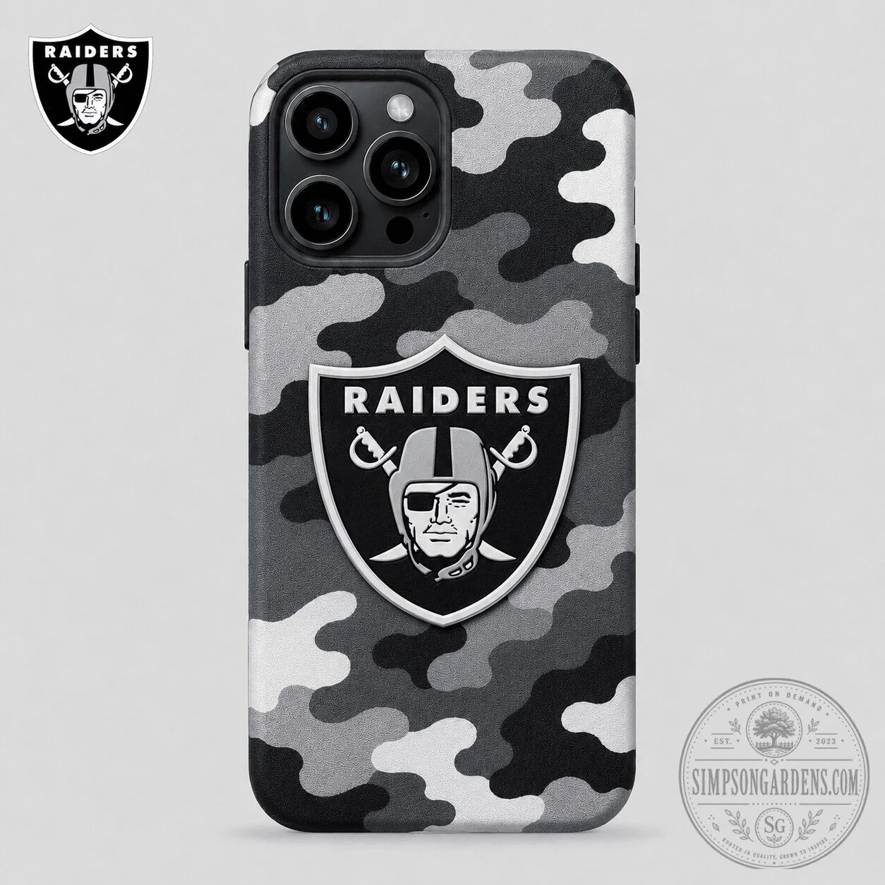 Las Vegas Raiders Camouflage Pattern Phone Case for Apple iPhone 1 Las Vegas Raiders Camouflage Pattern Phone Case for Apple iPhone