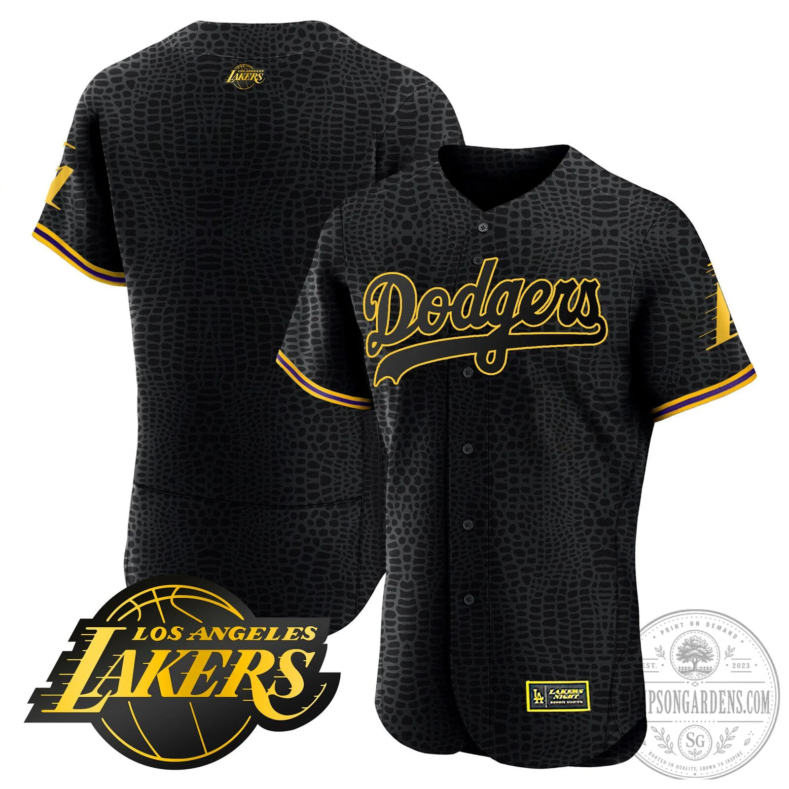 Los Angeles Dodgers Kobe Bryant Black Mamba Edition Baseball Jersey 59 Los Angeles Dodgers Kobe Bryant Black Mamba Edition Baseball Jersey