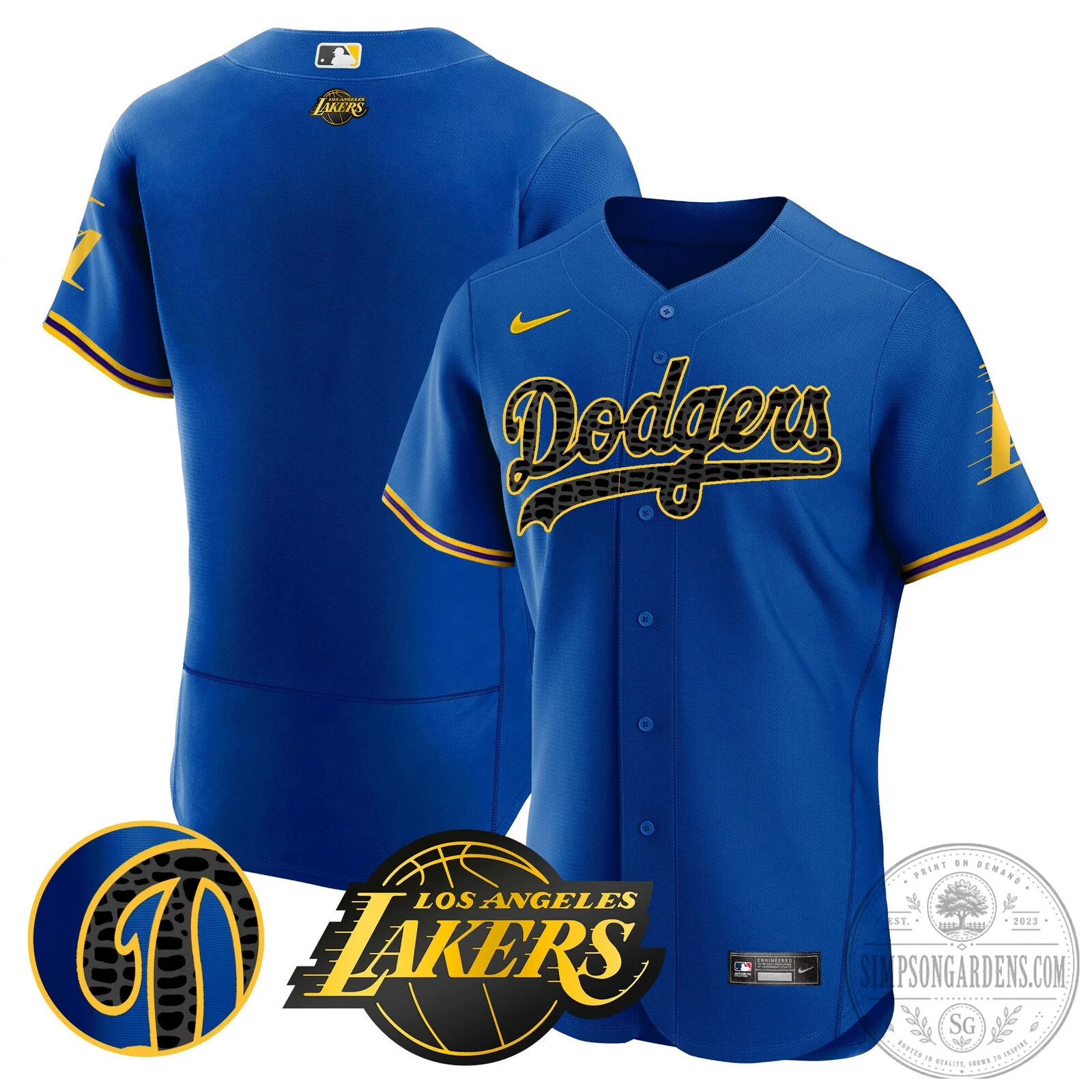 Los Angeles Dodgers Kobe Bryant Black Mamba Edition Baseball Jersey 75 Los Angeles Dodgers Kobe Bryant Black Mamba Edition Baseball Jersey