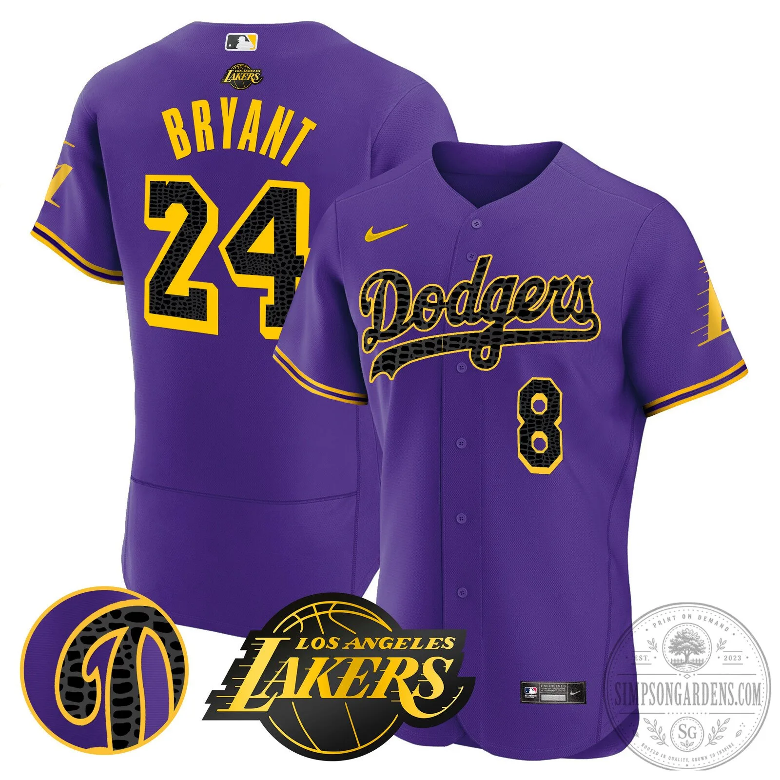 Los Angeles Dodgers Kobe Bryant Black Mamba Edition Baseball Jersey 84 Los Angeles Dodgers Kobe Bryant Black Mamba Edition Baseball Jersey
