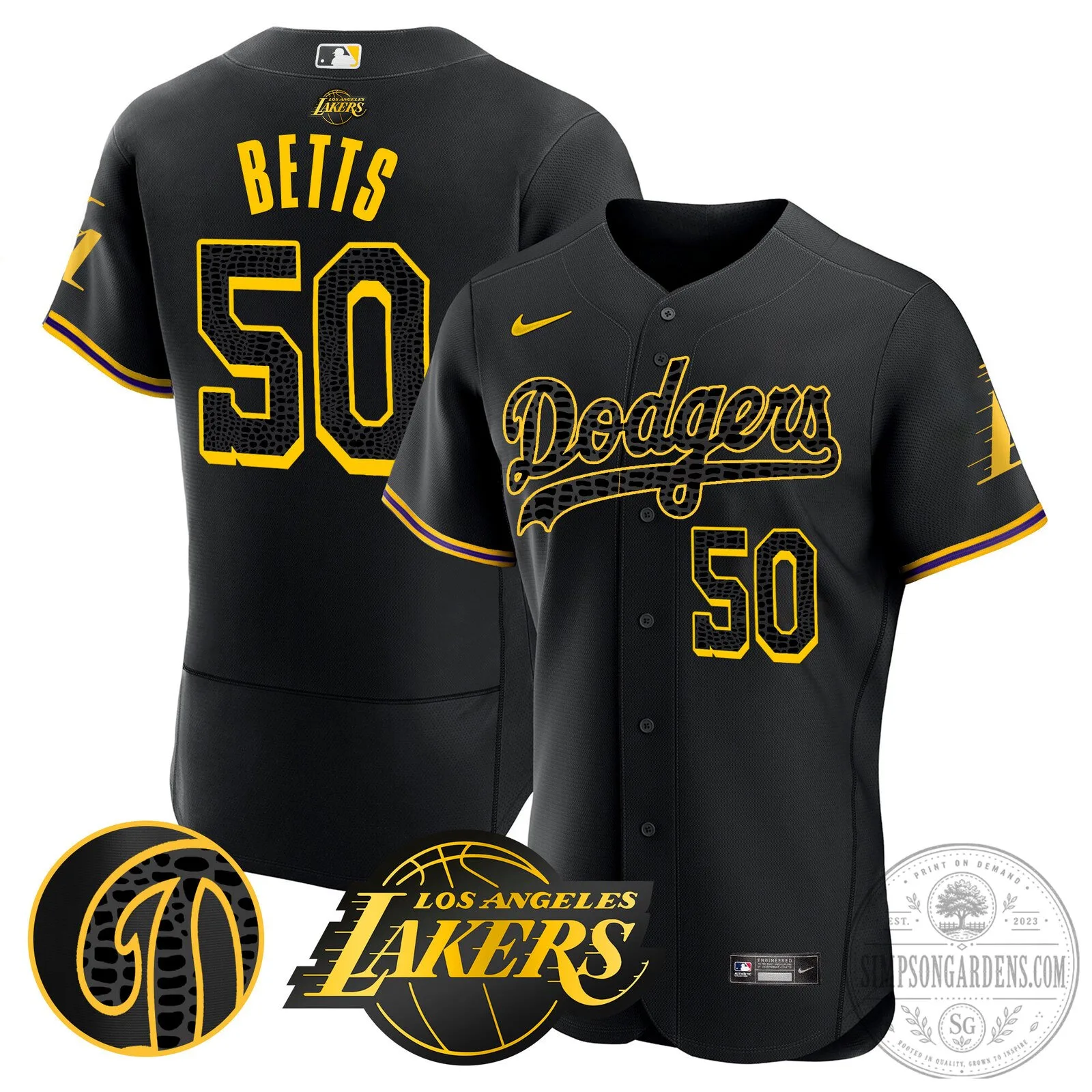 Los Angeles Dodgers Kobe Bryant Black Mamba Edition Baseball Jersey 93 Los Angeles Dodgers Kobe Bryant Black Mamba Edition Baseball Jersey