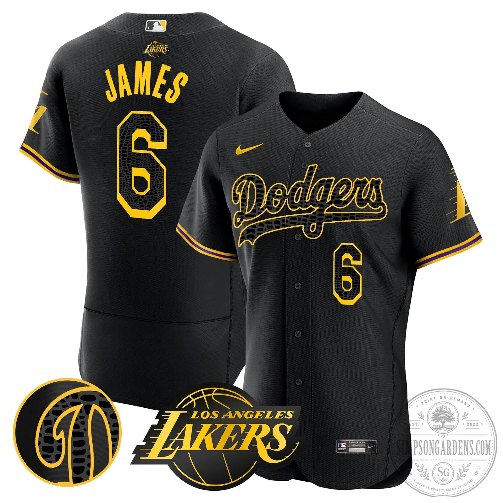 Los Angeles Dodgers Kobe Bryant Black Mamba Edition Baseball Jersey 97 Los Angeles Dodgers Kobe Bryant Black Mamba Edition Baseball Jersey