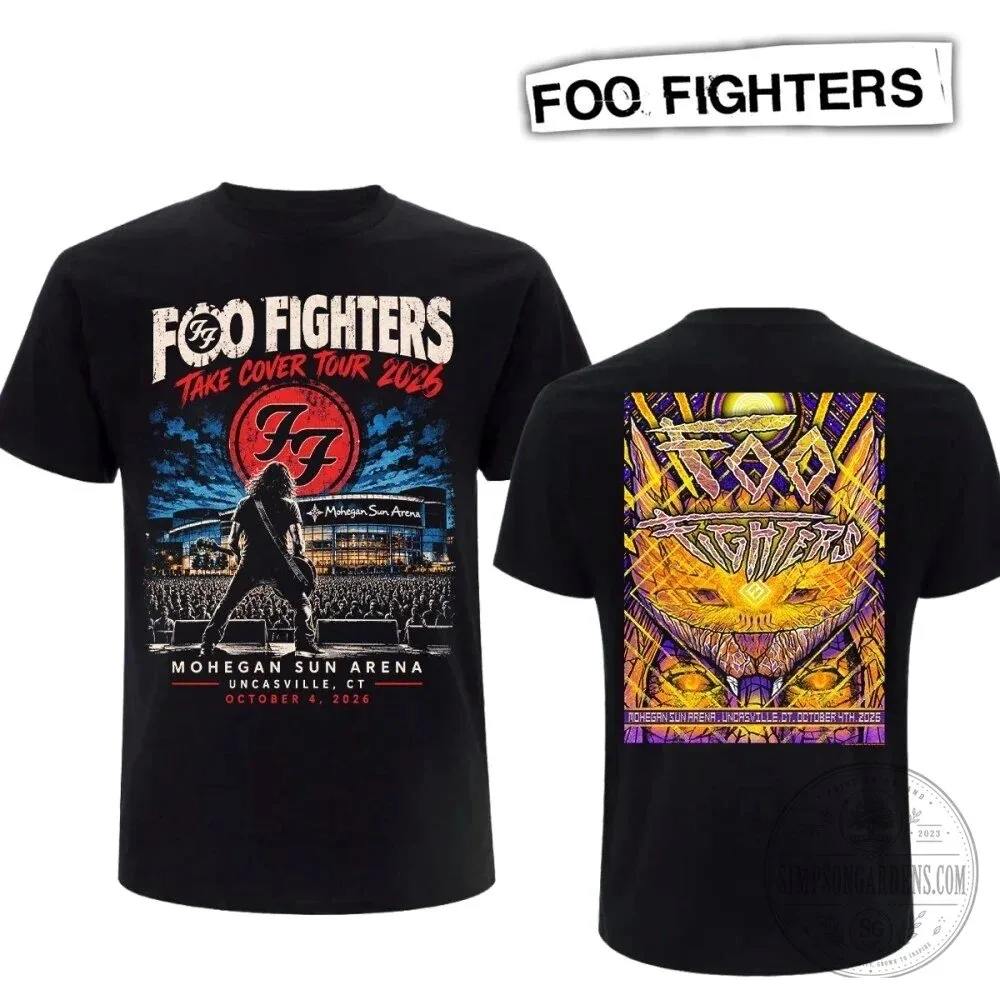 Foo Fighters Take Cover Tour 2026 Mohegan Sun Arena Uncasville Connecticut October 4 T-Shirt