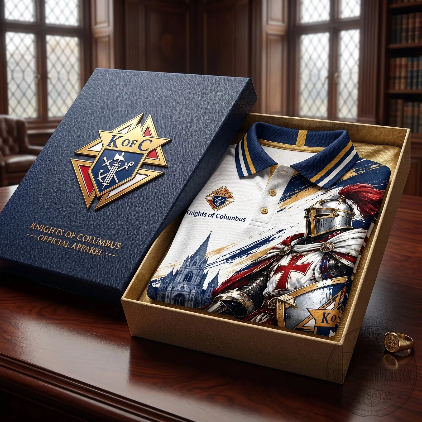 Crusader Polo Shirt - Medieval Knight Templar from Knights of Columbus 9 Crusader Polo Shirt - Medieval Knight Templar from Knights of Columbus
