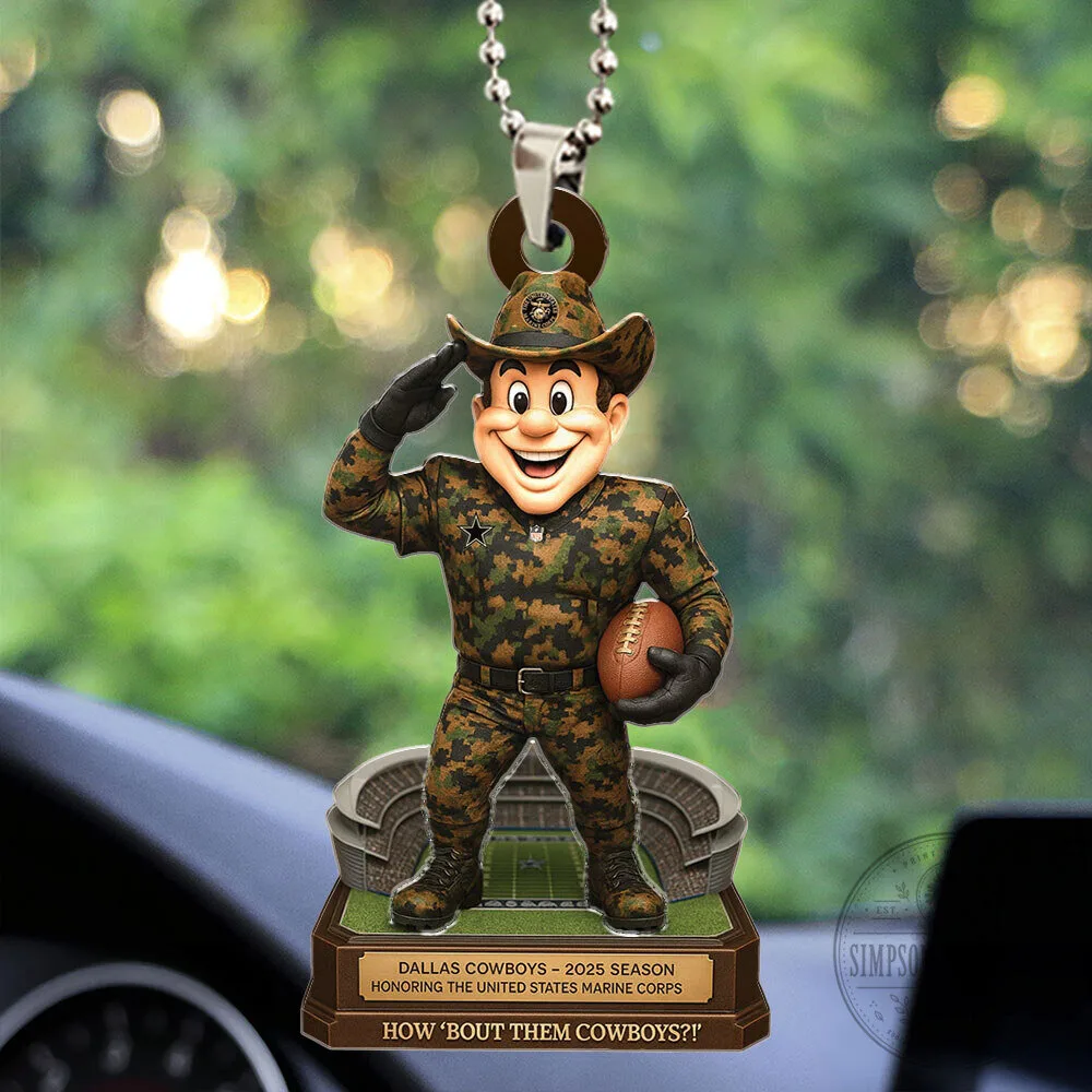 Dallas Cowboys United States Marine Corps Car Ornament 6 Dallas Cowboys United States Marine Corps Car Ornament