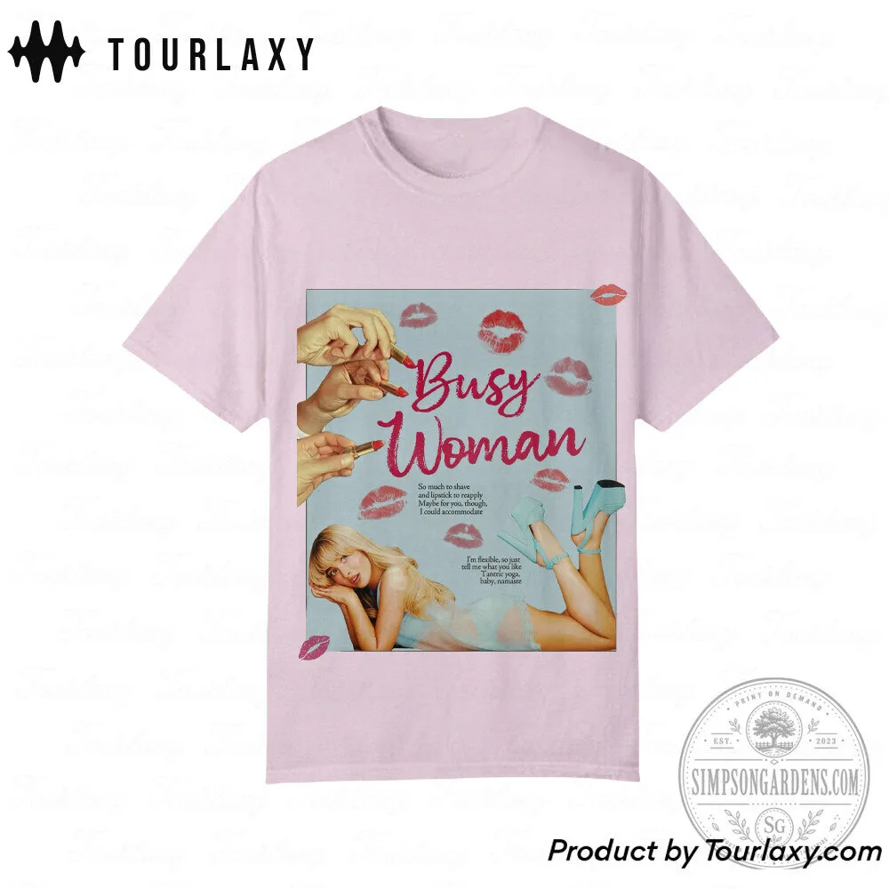 Sabrina Carpenter Busy Woman Pop Art Graphic T-Shirt 9 Sabrina Carpenter Busy Woman Pop Art Graphic T-Shirt