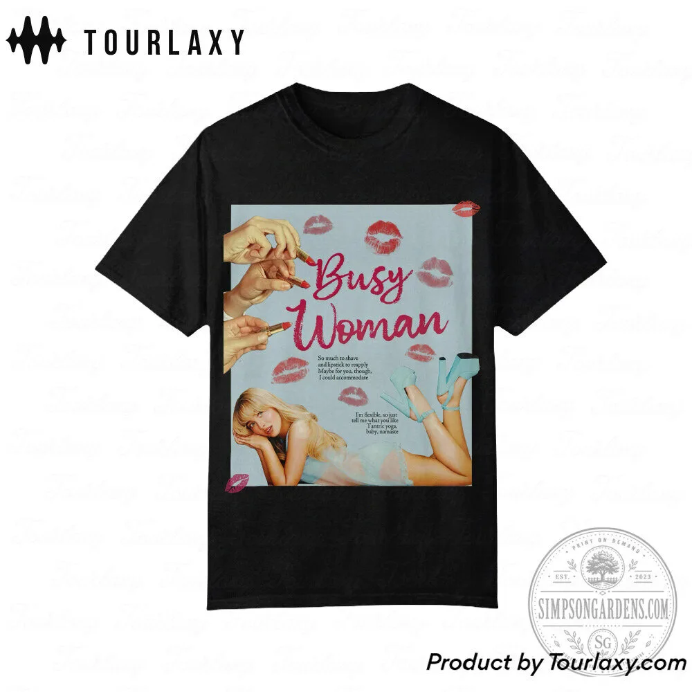 Sabrina Carpenter Busy Woman Pop Art Graphic T-Shirt 10 Sabrina Carpenter Busy Woman Pop Art Graphic T-Shirt