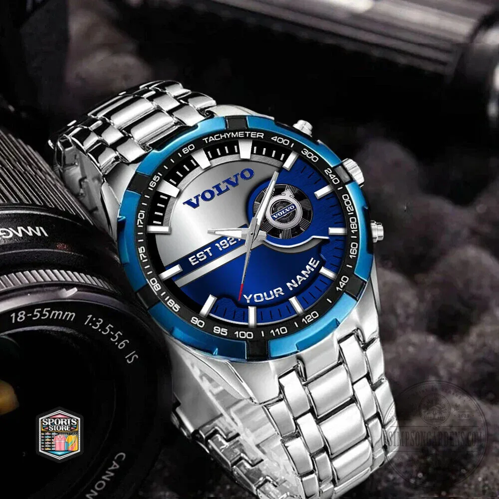 Volvo Custom Name Est 1927 Blue and Silver Elegant Fashion Watch 17 Volvo Custom Name Est 1927 Blue and Silver Elegant Fashion Watch
