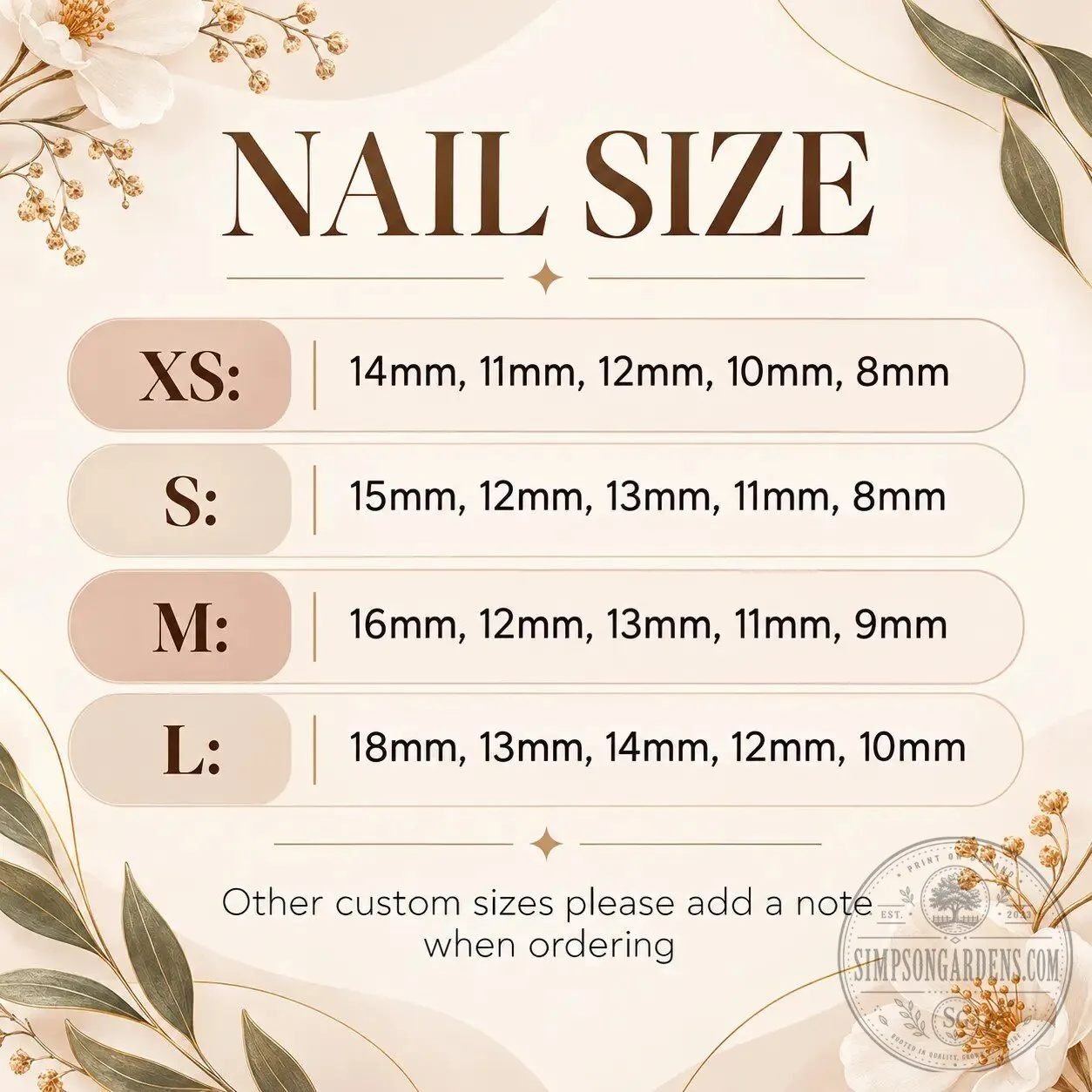 In-N-Out Burger California Style Palm Trees Press-On Nails Set 14 In-N-Out Burger California Style Palm Trees Press-On Nails Set