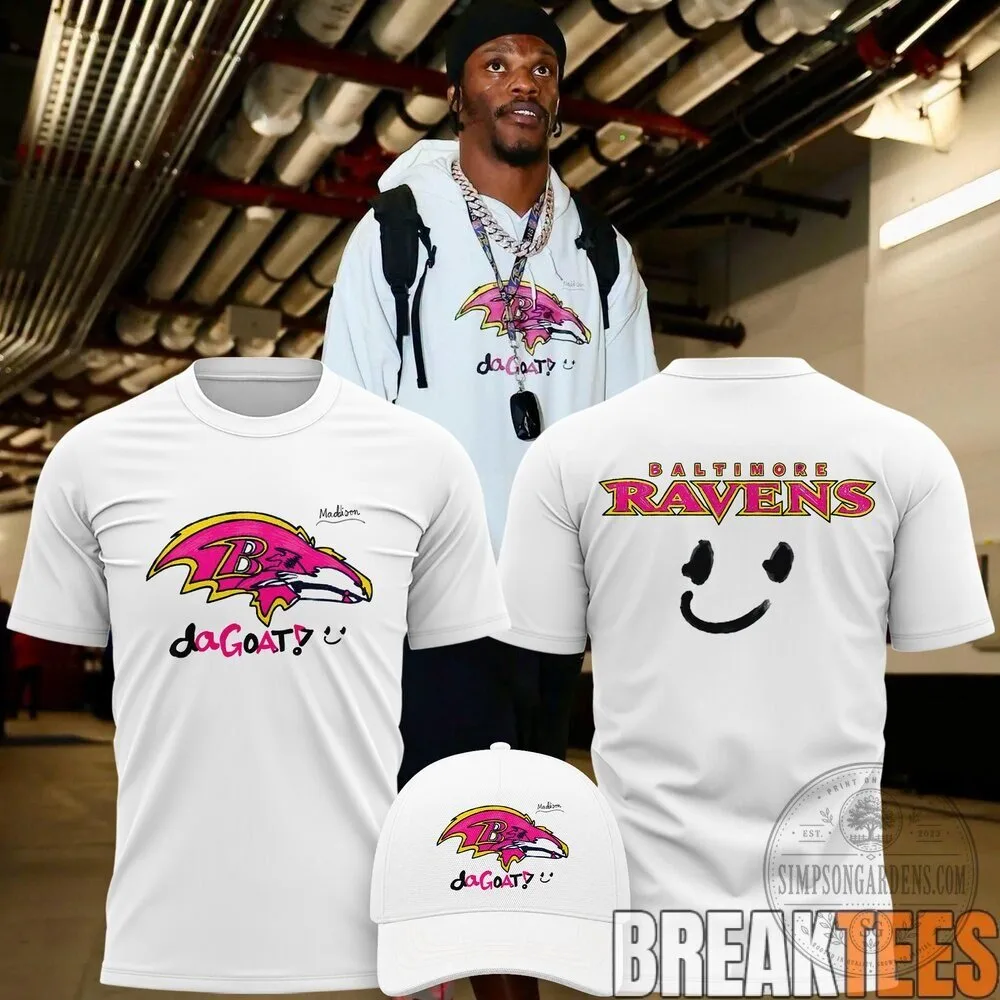 Baltimore Ravens Football Team Mascot Sketch Art White Graphic T-Shirt 7 Baltimore Ravens Football Team Mascot Sketch Art White Graphic T-Shirt
