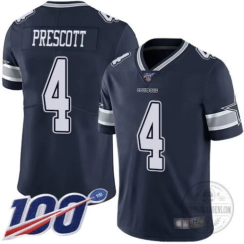 Dallas Cowboys Navy Blue Football Jersey for Dak Prescott