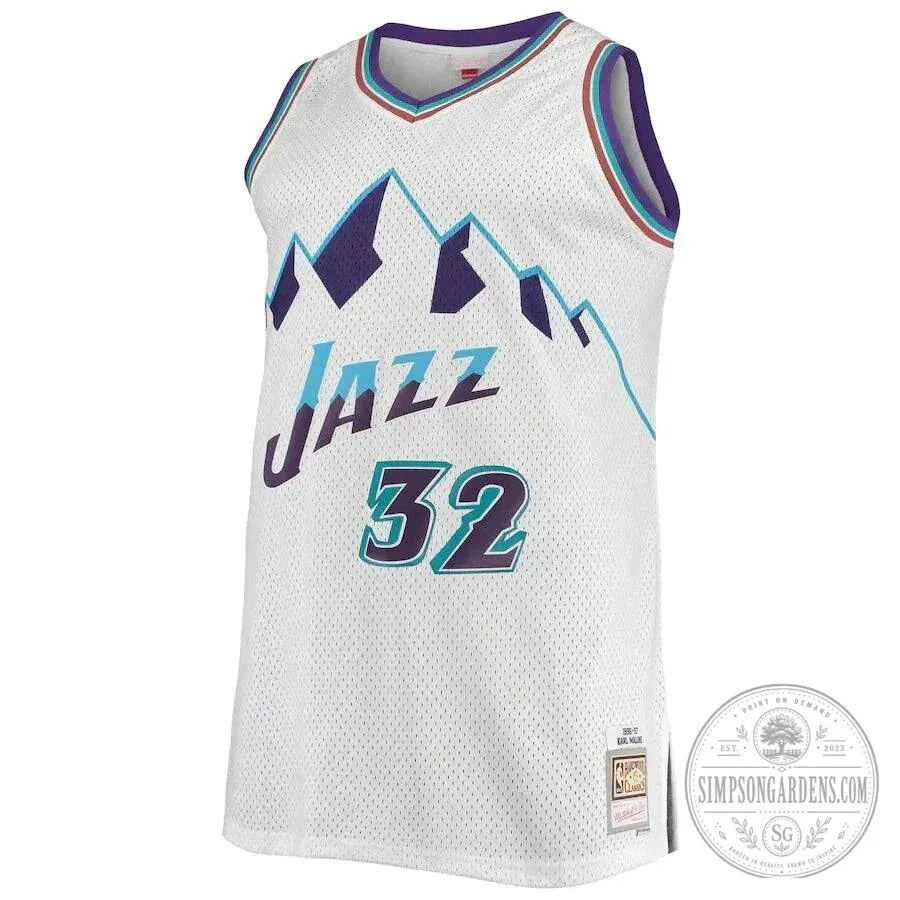 Utah Jazz Karl Malone City Edition 1996-1997 Basketball Jersey