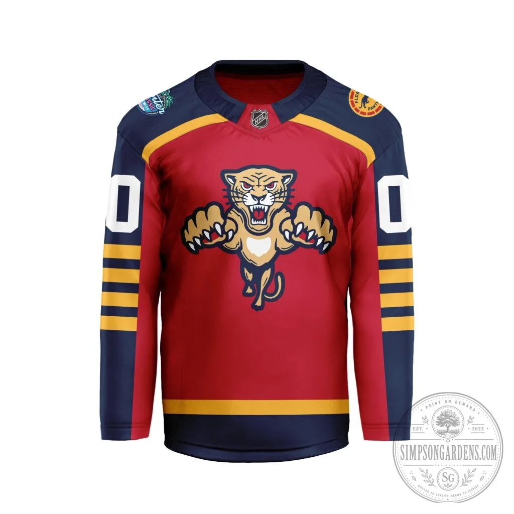 Florida Panthers NHL Personalized Winter Classic Hockey Jersey