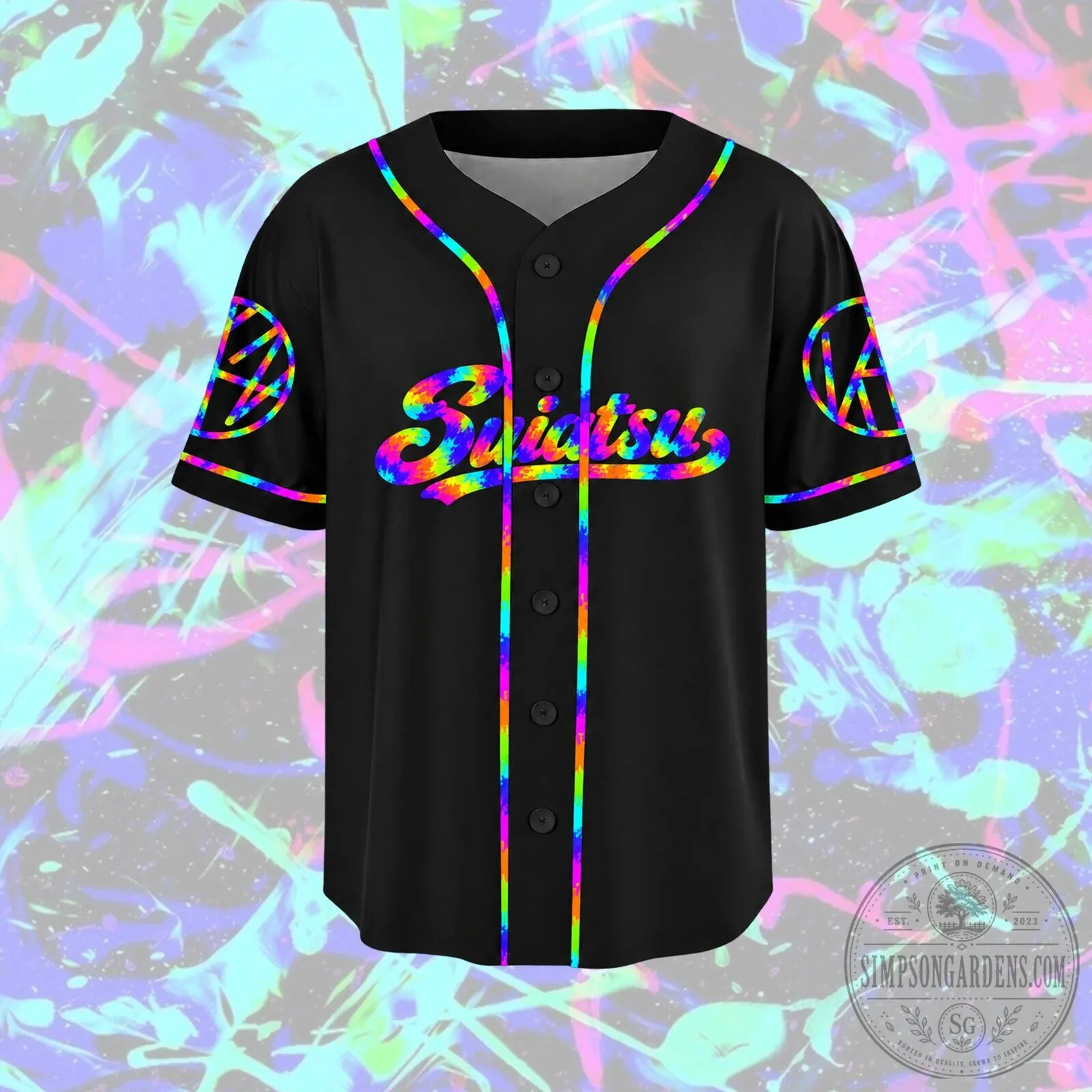 Stray Kids Club Psychedelic Rainbow Baseball Jersey for Stay Fans 6 Stray Kids Club Psychedelic Rainbow Baseball Jersey for Stay Fans