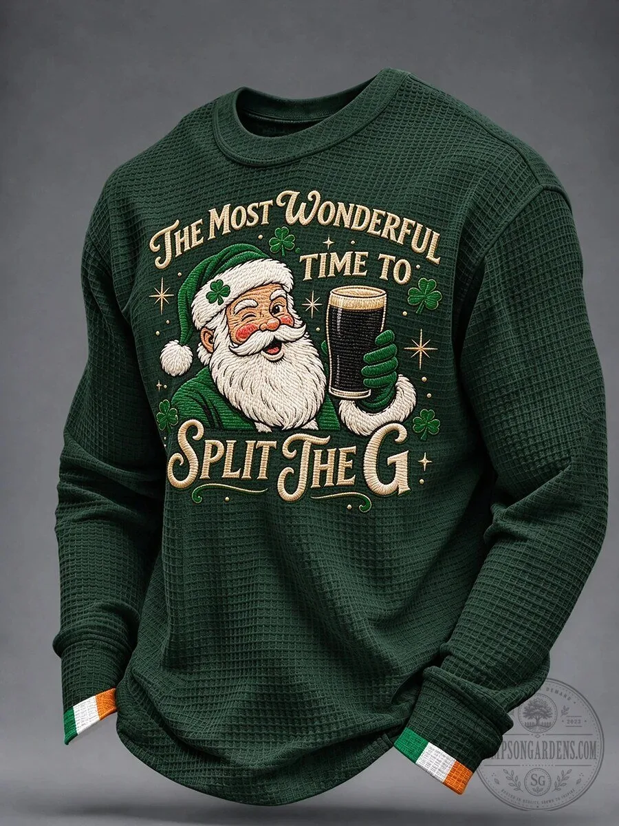 Irish Santa Claus The Most Wonderful Time To Split The G Christmas Sweatshirt 2 Irish Santa Claus The Most Wonderful Time To Split The G Christmas Sweatshirt