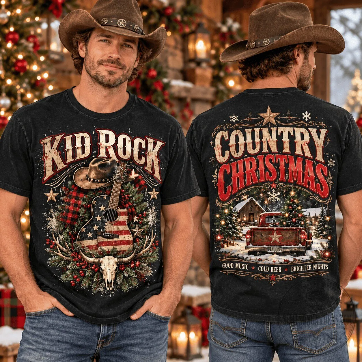 Kid Rock Country Christmas Holiday T-Shirt